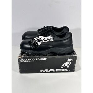 Mack Boss Black Wide Fit Safety Shoes Composite Toe Heat Resistant US 10 MKBOSS